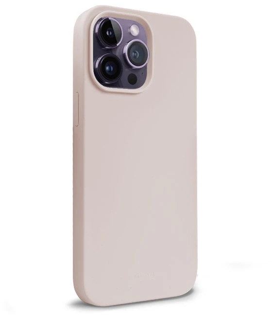 Crong Color Cover Liquid Silicone dėklas skirtas Apple iPhone 14 Pro Sand Rožinė