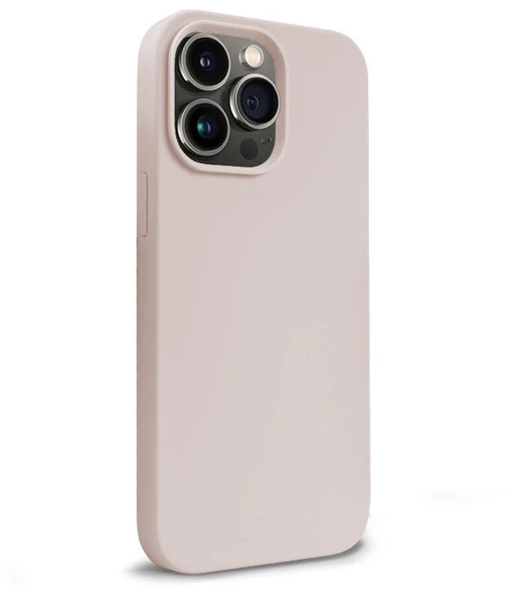 Crong Color Cover Liquid Silicone dėklas skirtas Apple iPhone 14 Pro Sand Rožinė