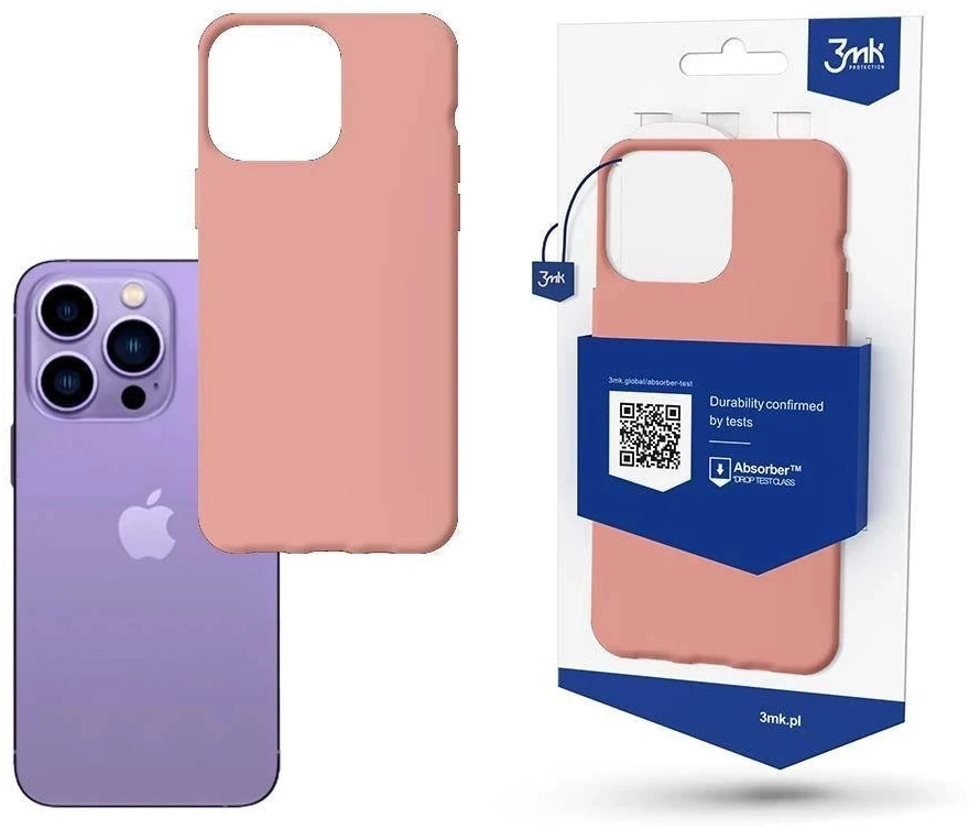 Dėklas 3mk Matt Case Apple iPhone 14 Pro rožinis