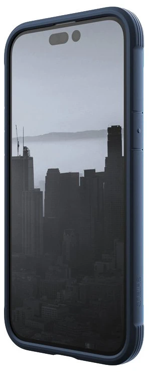 Dėklas iPhone 14 Pro Max, aliuminis, Marine Mėlyna, X-Doria Raptic Shield