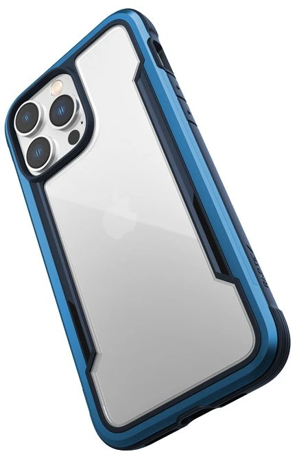 Dėklas iPhone 14 Pro Max, aliuminis, Marine Mėlyna, X-Doria Raptic Shield