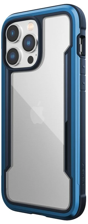 Dėklas iPhone 14 Pro Max, aliuminis, Marine Mėlyna, X-Doria Raptic Shield