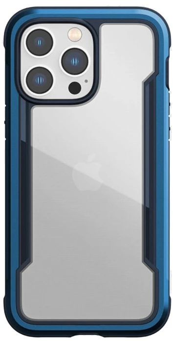 Dėklas iPhone 14 Pro Max, aliuminis, Marine Mėlyna, X-Doria Raptic Shield