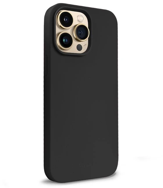 Crong Color Cover Liquid Silicone dėklas skirtas Apple iPhone 14 Pro Max Juodas