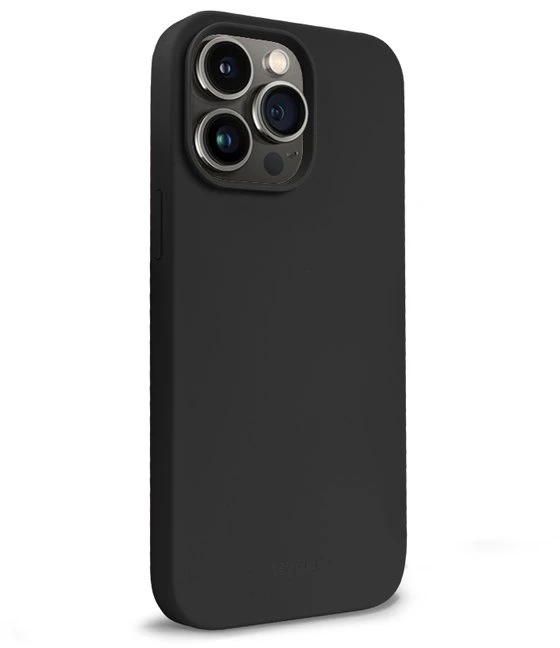Crong Color Cover Liquid Silicone dėklas skirtas Apple iPhone 14 Pro Max Juodas