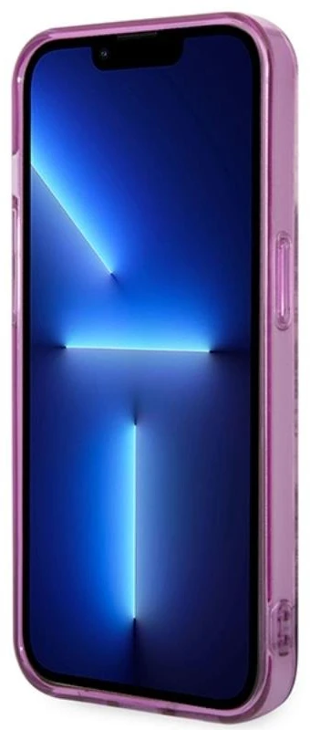 Dėklas iPhone 14 Pro Max Guess Porcelain, fuksijų