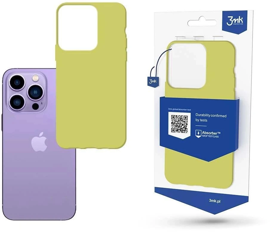Dėklas 3mk Matt Case Apple iPhone 14 Pro Max šviesiai žalias