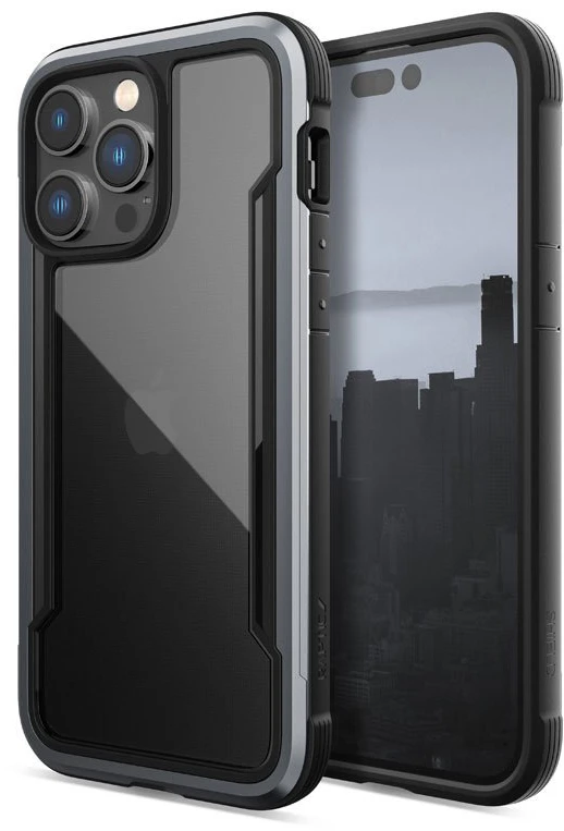 Dėklas iPhone 14 Pro Max, juodas, X-Doria Raptic Shield