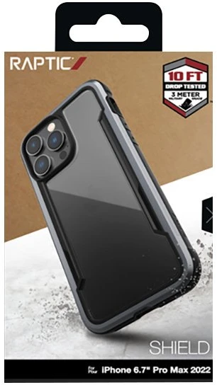 Dėklas iPhone 14 Pro Max, juodas, X-Doria Raptic Shield