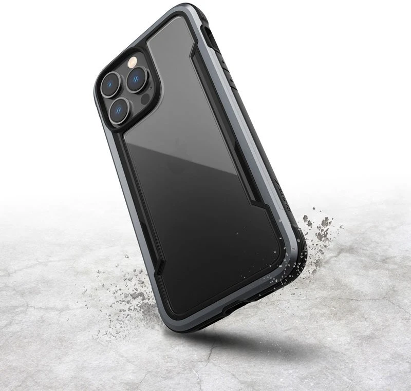 Dėklas iPhone 14 Pro Max, juodas, X-Doria Raptic Shield
