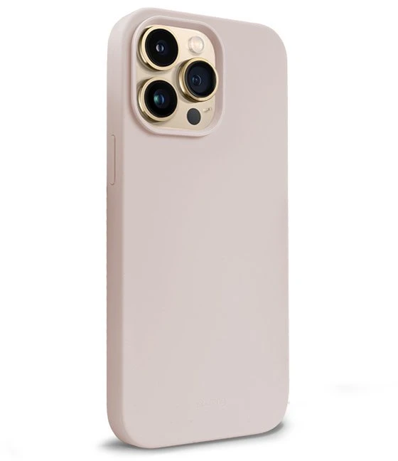 Crong Color Cover Liquid Silicone dėklas skirtas Apple iPhone 14 Pro Max Sand Rožinė