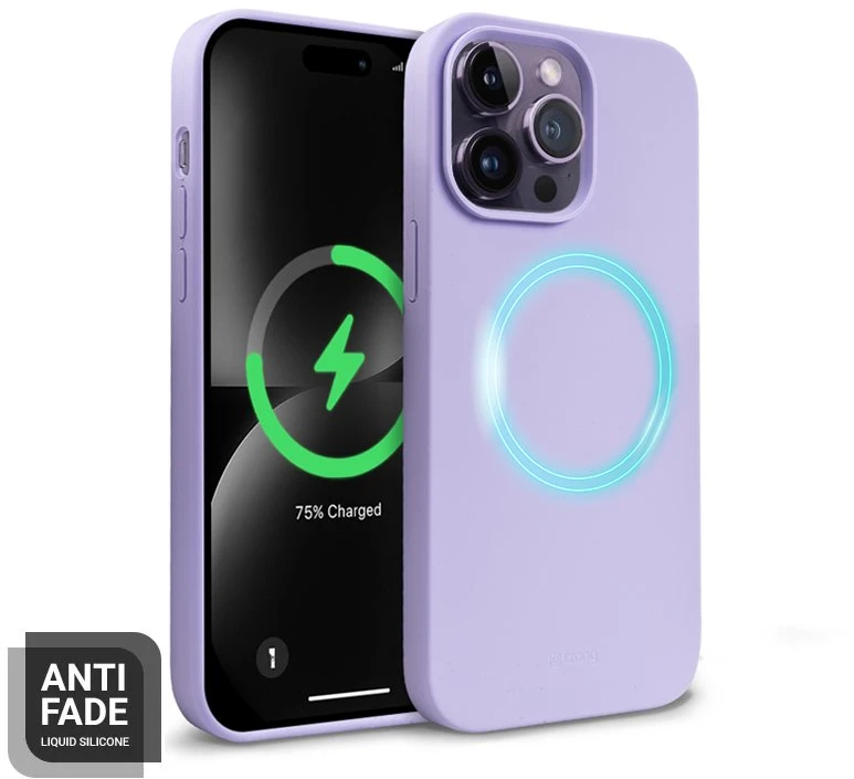 Crong Color Cover Magnetic dėklas skirtas Apple iPhone 14 Pro Max Violetinė
