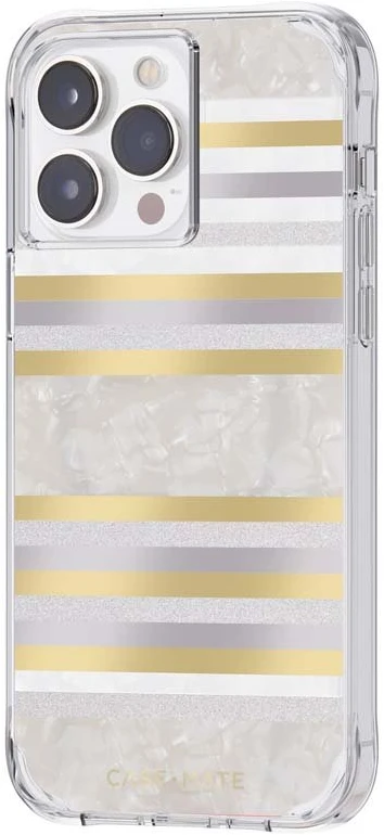 Case-Mate Pearl Stripes MagSafe - dėklas decorated su mother-of-pearl skirtas Apple iPhone 14 Pro Max Pearl Stripes