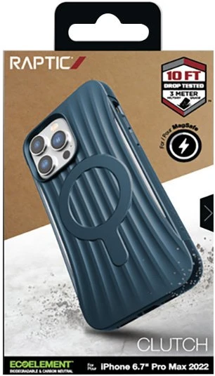 Dėklas iPhone 14 Pro Max X-Doria Raptic Clutch MagSafe, mėlynas