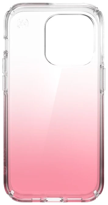 Speck Presidio Perfect-Clear + Ombre - dėklas skirtas Apple iPhone 14 Pro with MICROBAN coating Clear / Vintage Rose Fade