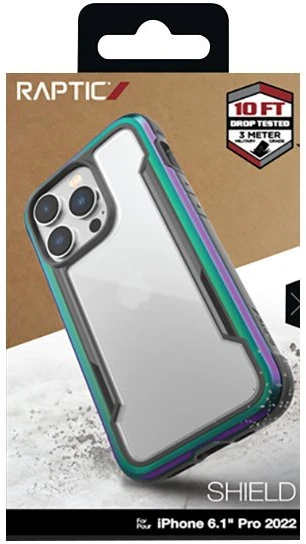 Dėklas iPhone 14 Pro X-Doria Raptic Shield, irizuojantis