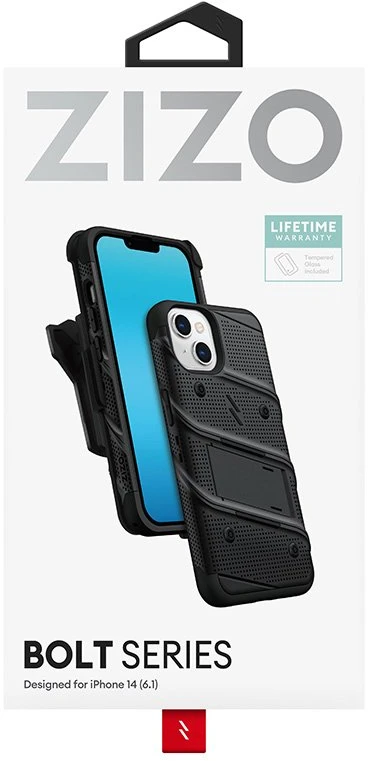 ZIZO BOLT Series - dėklas skirtas Apple iPhone 14 Juodas