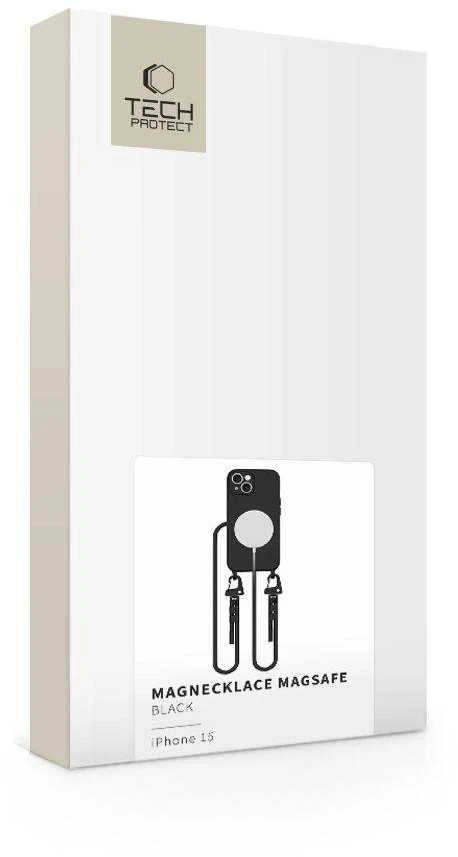 Tech-Protect MAGNECKLACE MagSafe Apple iPhone 15 dėklas telefonui juodos spalvos