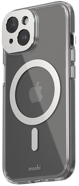 Moshi iGlaze MagSafe - dėklas skirtas Apple iPhone 15 Luna Sidabrinis