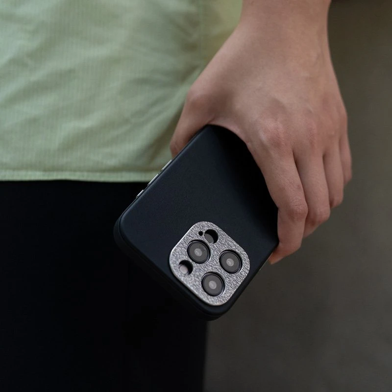 Moshi Napa MagSafe - Leather dėklas skirtas Apple iPhone 15 Midnight Juodas