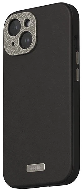 Moshi Napa MagSafe - Leather dėklas skirtas Apple iPhone 15 Midnight Juodas