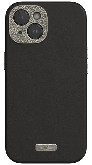 Moshi Napa MagSafe - Leather dėklas skirtas Apple iPhone 15 Midnight Juodas