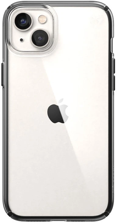 Speck Presidio Perfect-Clear su Impact Geometry - dėklas skirtas Apple iPhone 15 Plus / 14 Plus su MICROBAN coating Clear / Juodas