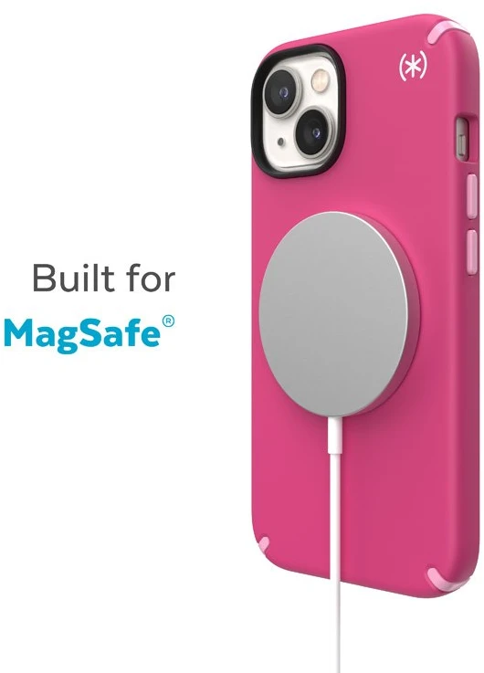 Speck Presidio2 Pro + MagSafe - dėklas skirtas Apple iPhone 15 Plus / 14 Plus su MICROBAN coating Digitalpink / Blossompink / Baltas