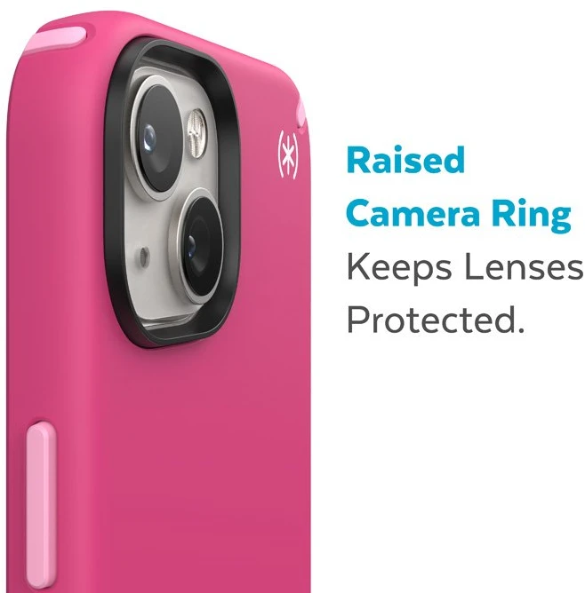 Speck Presidio2 Pro + MagSafe - dėklas skirtas Apple iPhone 15 Plus / 14 Plus su MICROBAN coating Digitalpink / Blossompink / Baltas