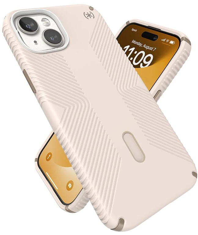 Speck Presidio2 Grip ClickLock & Magsafe - dėklas skirtas Apple iPhone 15 Plus / Apple iPhone 14 Plus Bleached Bone / Heirloom Gold / Hazel Brown