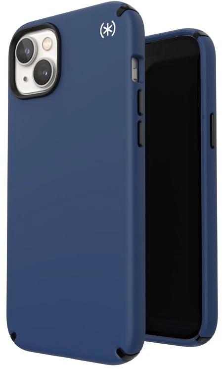 Speck Presidio2 Pro - dėklas skirtas Apple iPhone 15 Plus / 14 Plus su MICROBAN coating Coastal Mėlyna / Juodas / Baltas