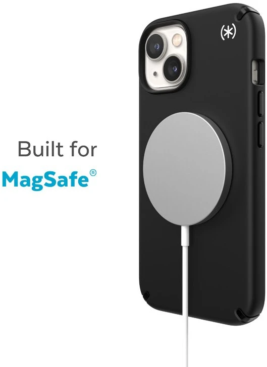 Speck Presidio2 Pro + MagSafe - dėklas skirtas Apple iPhone 15 Plus / 14 Plus su MICROBAN coating Juodas / Juodas / Baltas