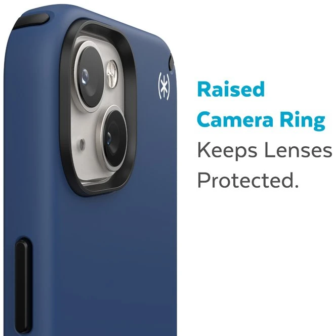 Speck Presidio2 Pro - dėklas skirtas Apple iPhone 15 Plus / 14 Plus su MICROBAN coating Coastal Mėlyna / Juodas / Baltas