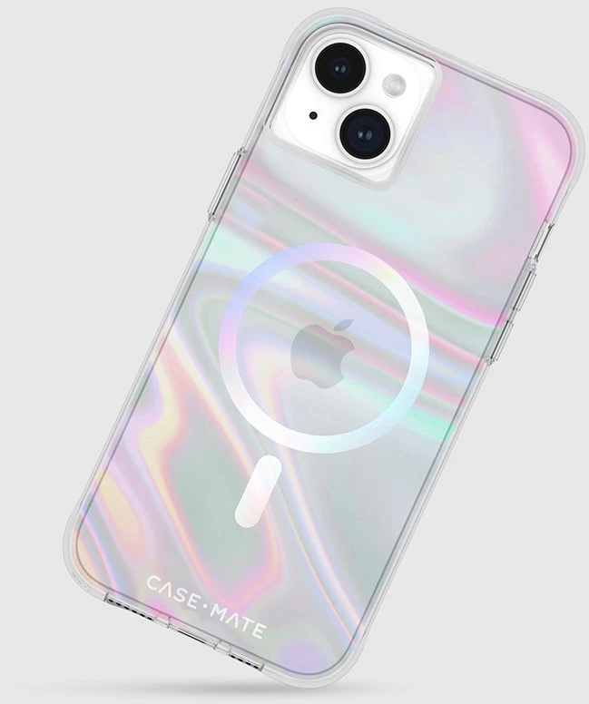 Case-Mate Soap Bubble MagSafe - Apple iPhone 15 Plus dėklas Iridescent