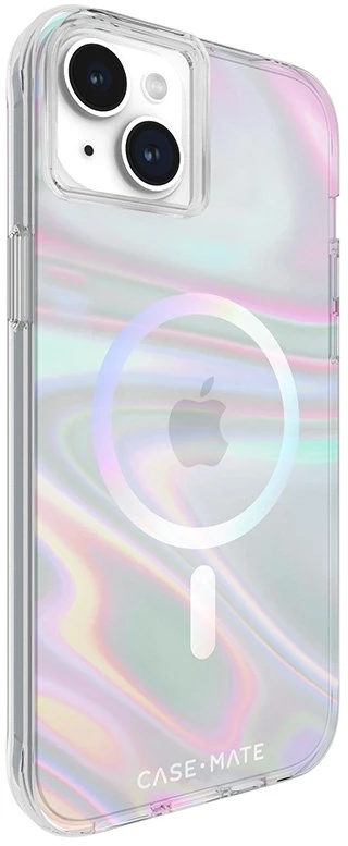 Case-Mate Soap Bubble MagSafe - Apple iPhone 15 Plus dėklas Iridescent