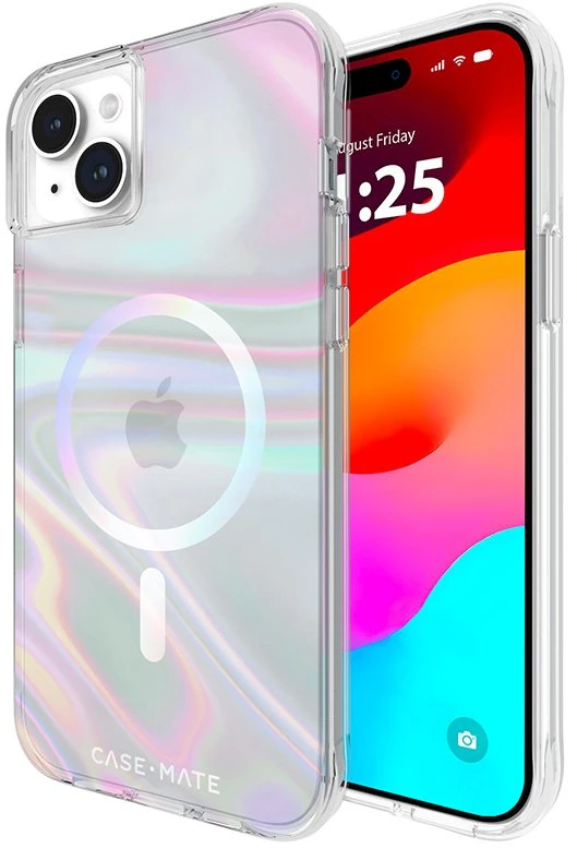 Case-Mate Soap Bubble MagSafe - Apple iPhone 15 Plus dėklas Iridescent