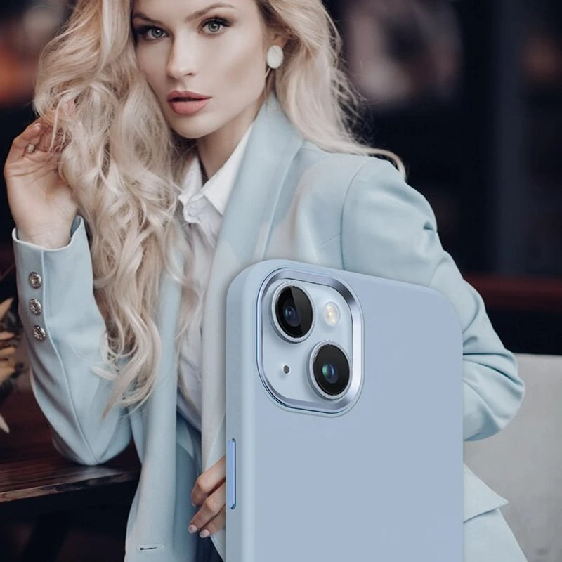Crong Color Cover LUX Magnetic - Dėklas iPhone 15 Plus MagSafe (mėlyna)