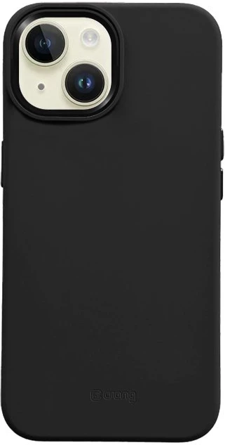 Crong Color Cover LUX Magnetic - Dėklas iPhone 15 Plus MagSafe (juoda)