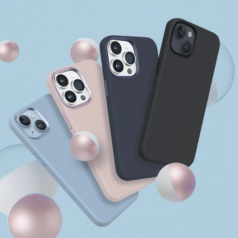 Crong Color Cover LUX Magnetic - Dėklas iPhone 15 Plus MagSafe (juoda)