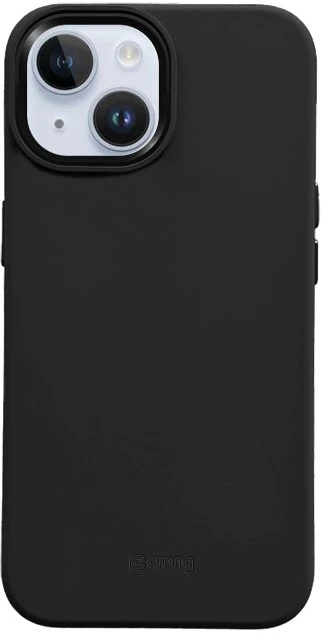 Crong Color Cover LUX Magnetic - Dėklas iPhone 15 Plus MagSafe (juoda)