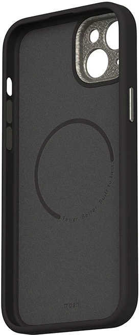 Moshi Napa MagSafe - Leather dėklas skirtas Apple iPhone 15 Plus Midnight Juodas