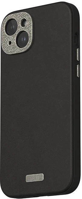 Moshi Napa MagSafe - Leather dėklas skirtas Apple iPhone 15 Plus Midnight Juodas
