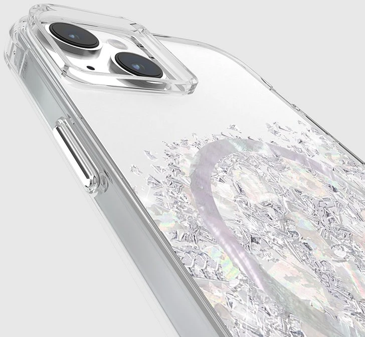 Case-Mate Karat MagSafe - Apple iPhone 15 Plus dėklas su Mother of Pearl A Touch of Pearl
