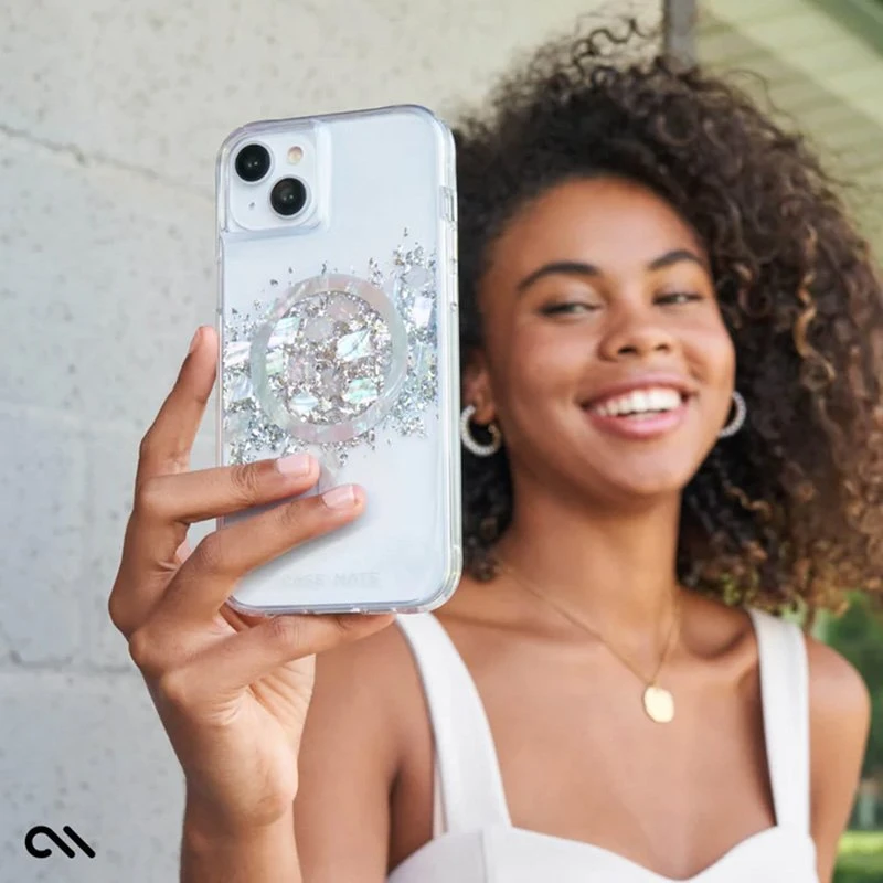 Case-Mate Karat MagSafe - Apple iPhone 15 Plus dėklas su Mother of Pearl A Touch of Pearl