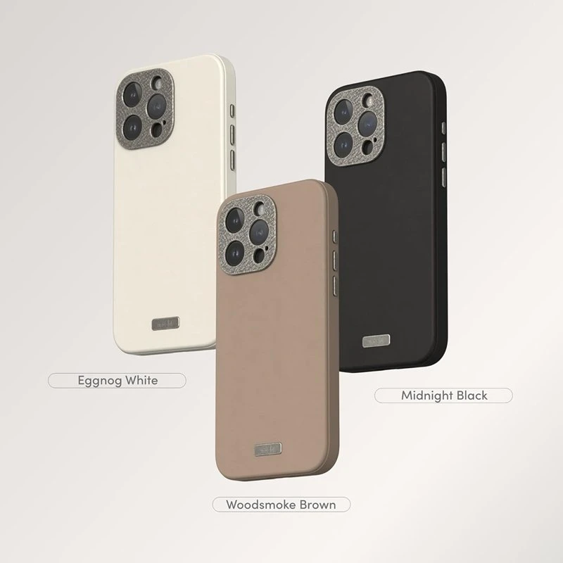 Moshi Napa MagSafe - Leather dėklas skirtas Apple iPhone 15 Pro Eggnog Baltas
