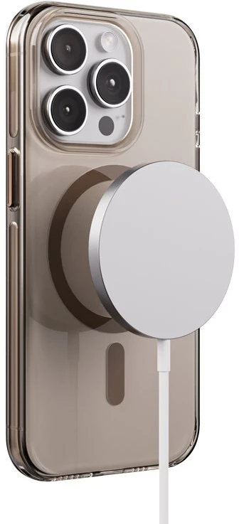 Crong Clear MAG Pro - dėklas Apple iPhone 15 Pro MagSafe dykuma