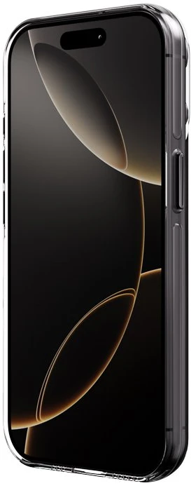Crong skaidrus MAG Pro – iPhone 15 Pro MagSafe dėklas (juodas)