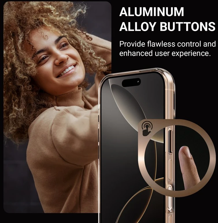 Crong Clear MAG Pro - dėklas Apple iPhone 15 Pro MagSafe dykuma