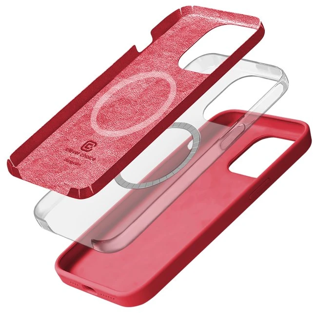 Crong Color Cover Magnetic - dėklas skirtas Apple iPhone 15 Pro MagSafe Rožinė