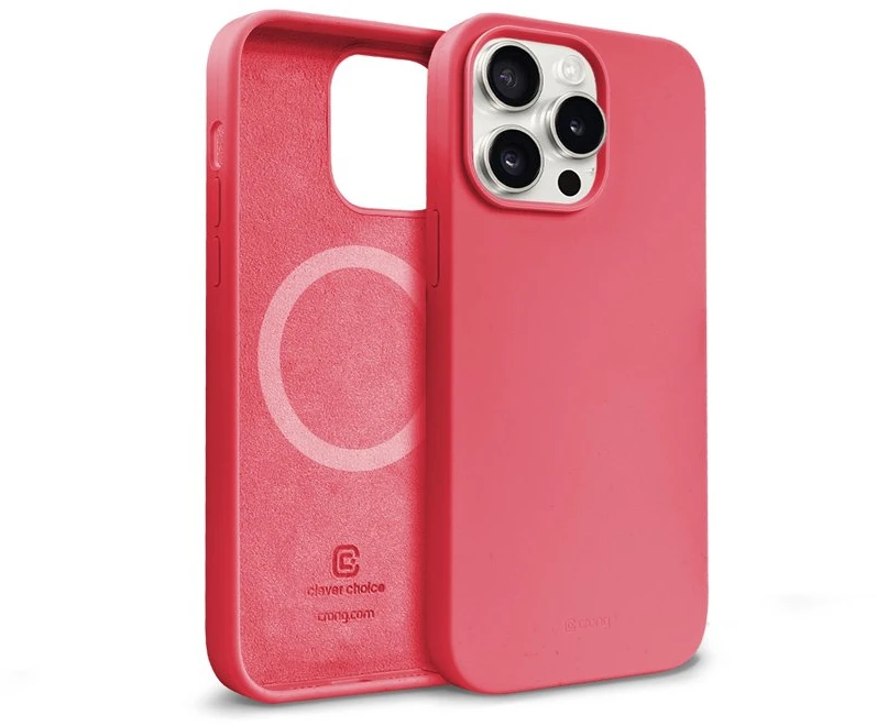 Crong Color Cover Magnetic - dėklas skirtas Apple iPhone 15 Pro MagSafe Rožinė